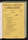 North Carolina Libraries, Vol. 31,  no. 1